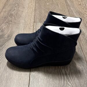 Clarks Navy Ankle Boots